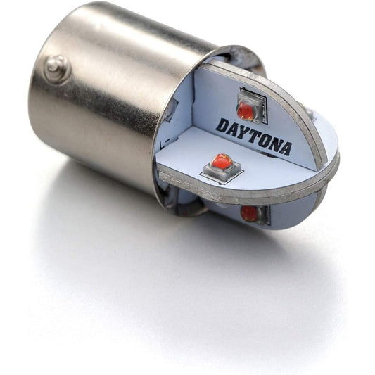 Daytona Motorcycle Turn Signal Valve LED Single Bulb Orange Pin Angle 150° MC Stick 1 Piece 98518