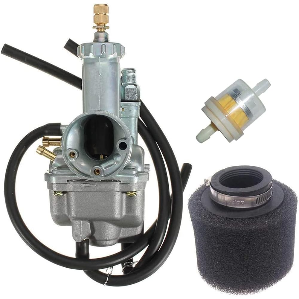 Carburetor with Air Filter for Kawasaki Bayou 220 KLF220 KLF 220 1988-1998 / Bayou 250 KLF 250 2003-2011 Carb