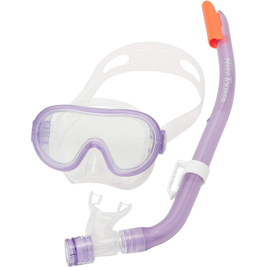 REEF TOURER Snorkeling Set for Children Snorkel Mask Snorkel 2 Piece Set Made of Silicone RC0207
