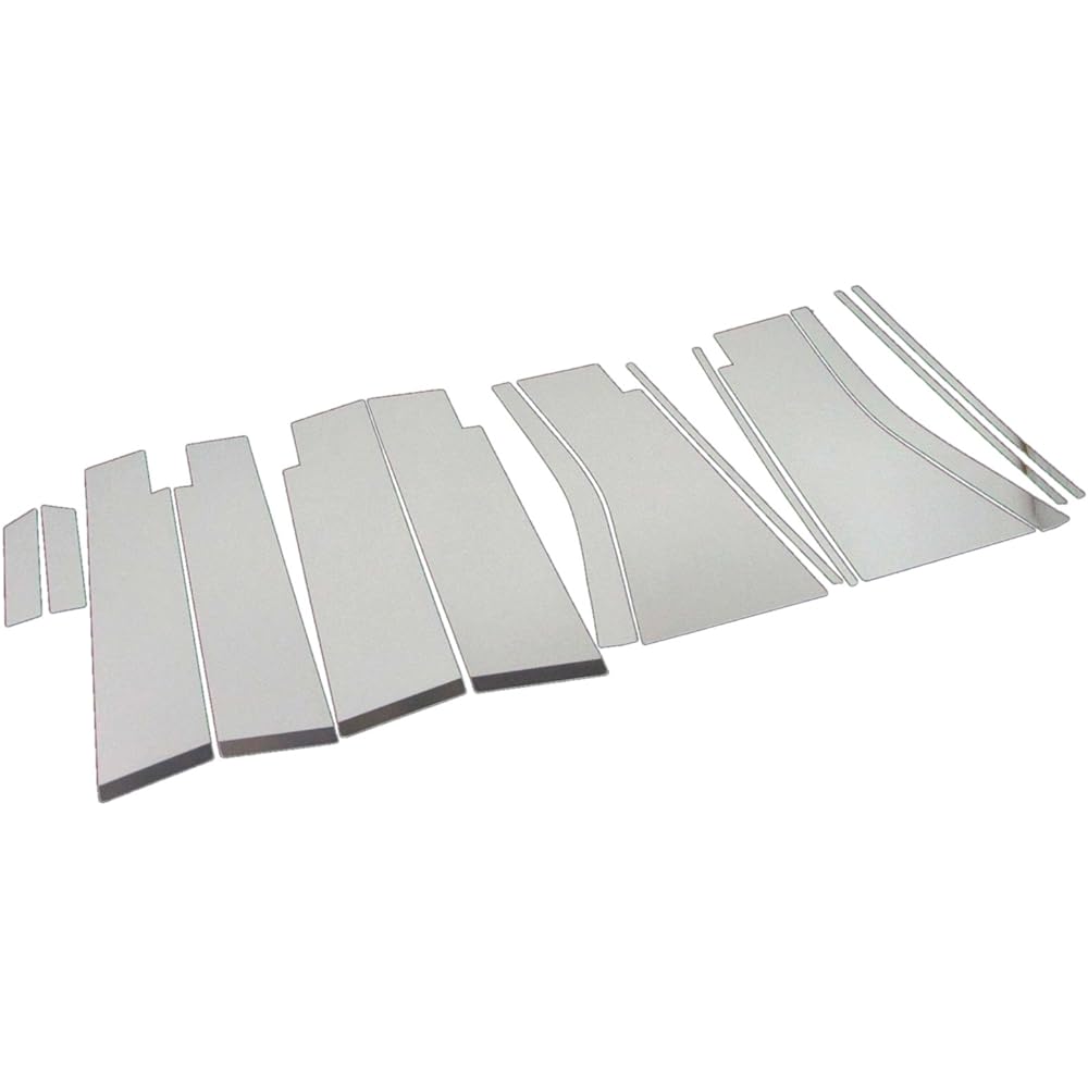 BRIGHTZ Elgrand E52 PE52 PNE52 TE52 TNE52 Super Mirror Stainless Steel Plated Pillar Panel Useful 14PC [PIL-SIL-142] 6157