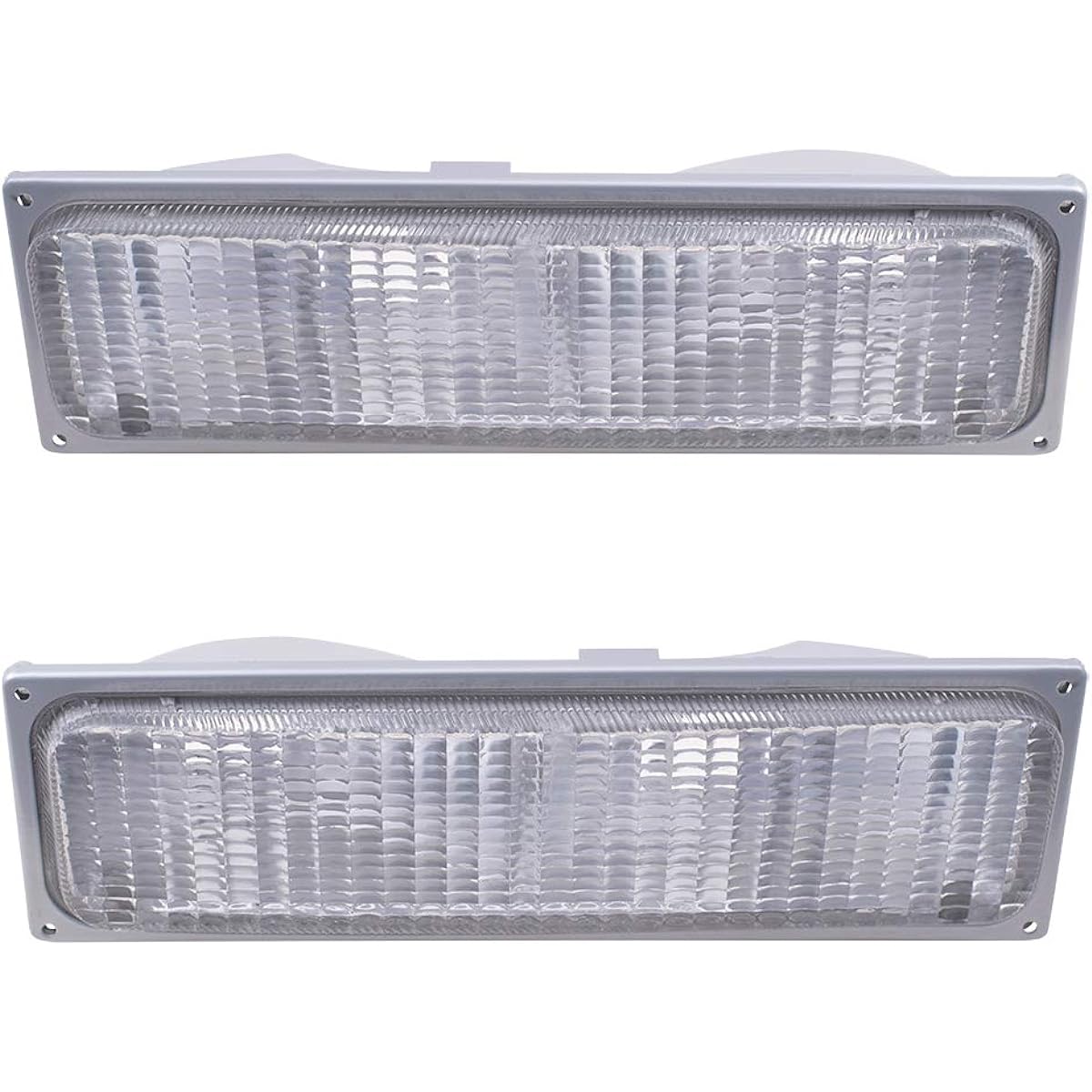 Retail replacement driver and passenger seat set Park signal front marker light 1990-1993 C1500 C2500 K1500 K2500 Pickup truck compatible