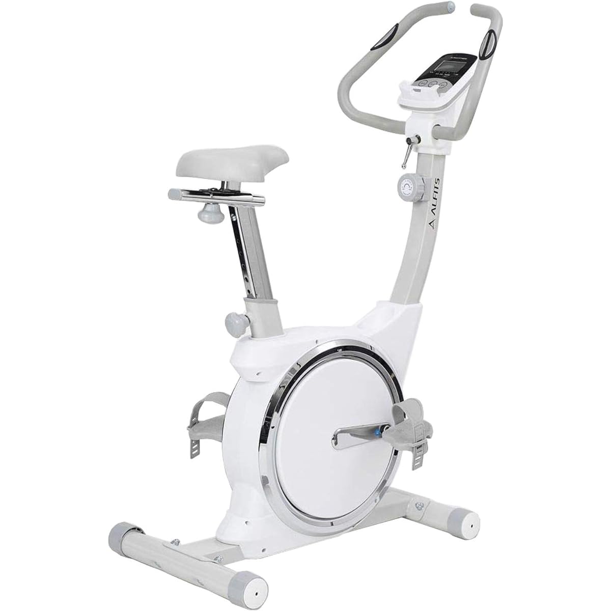 ALINCO Stylish Fitness Bike, Aero Magnetic Bike, 8 Levels of Load Adjustment, Slim Specification, Quiet, Saddle Adjustment, Easy Assembly, Heart Rate Measurement, Easy Movement, Tablet Tray, Interior