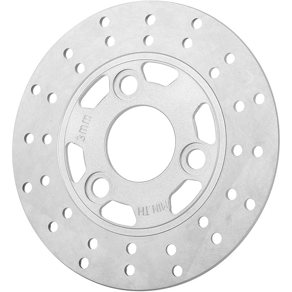 Qiilu Motorcycle Brake Disc 3 Bolt Pattern 155mm Disc Brake Rotor for GY6 Scooter Moped Z50 Z50A Z50J DR11