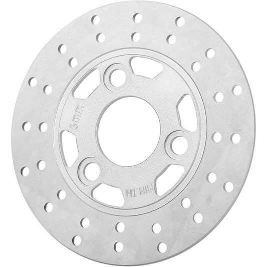 Qiilu Motorcycle Brake Disc 3 Bolt Pattern 155mm Disc Brake Rotor for GY6 Scooter Moped Z50 Z50A Z50J DR11