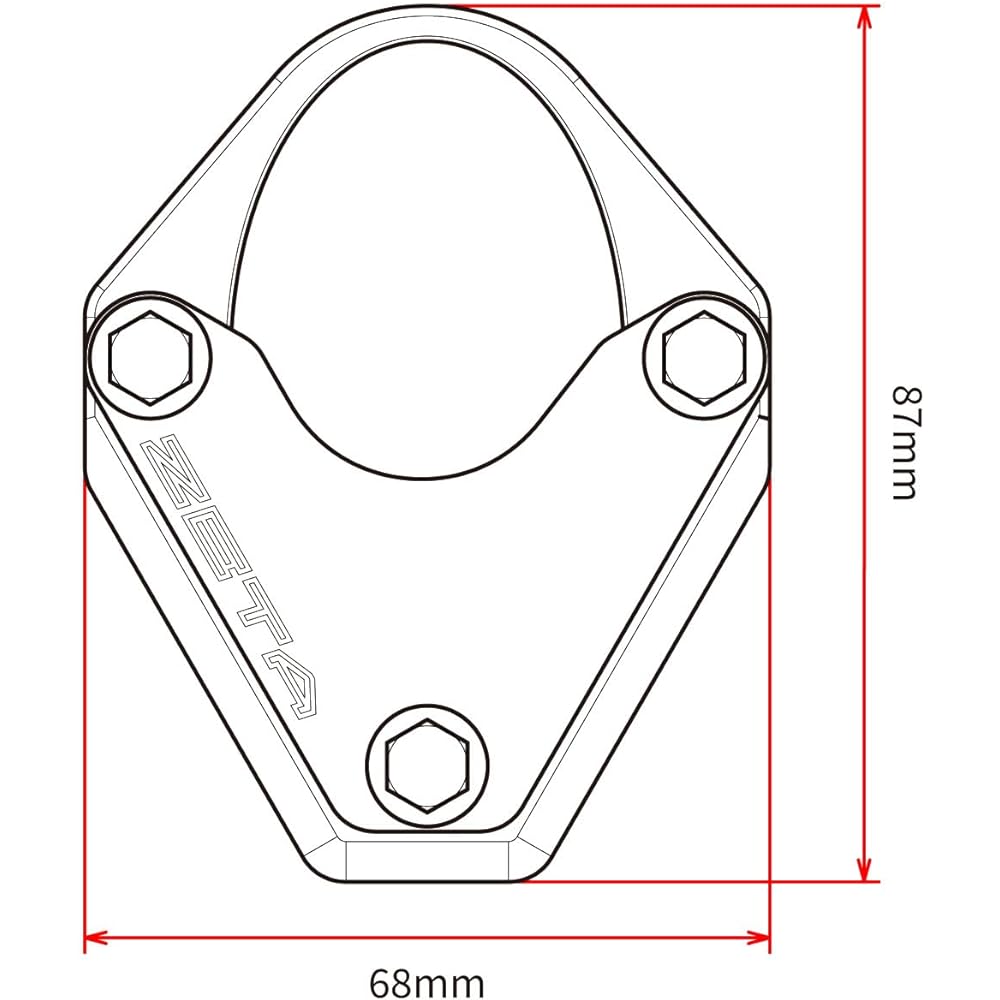 ZETA RACING ZETA Side Stand Extender KLX125 KLX150BF KLX230 KLX250 Aluminum ZE56-6230