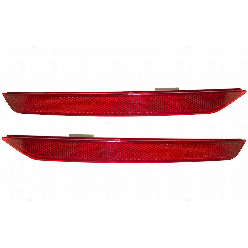 Honda Odyssey 2011-2015 Rear Reflector Unit Pair Driver and Passenger Side (CAPA Certified) HO1184100, HO1185100