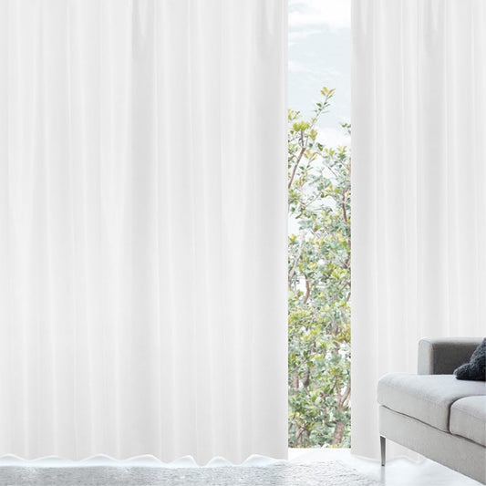 [Curtain Kurenai] Special Coating Lace Curtain "Static Lace Shizuka Lace" Soundproof Blindfold Energy Saving Type Lace Curtain Shizuka Lace Size: Width 100 x Length 198 cm x 2 pieces (Curtain Mirror Lace Lace Curtain Heat Insulation) 100 x 198 cm White