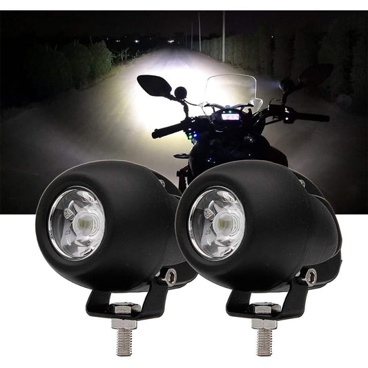 GREENBEAN LED Fog Lamp for Motorcycles, White for Cars, Auxiliary Lights, 20W LED Work Lights, Additional Lights, Work Lights, Motorcycles, Ships, Machines, General Purposes, Compatible with DC9-32V, IP68 Waterproof, Set of 2