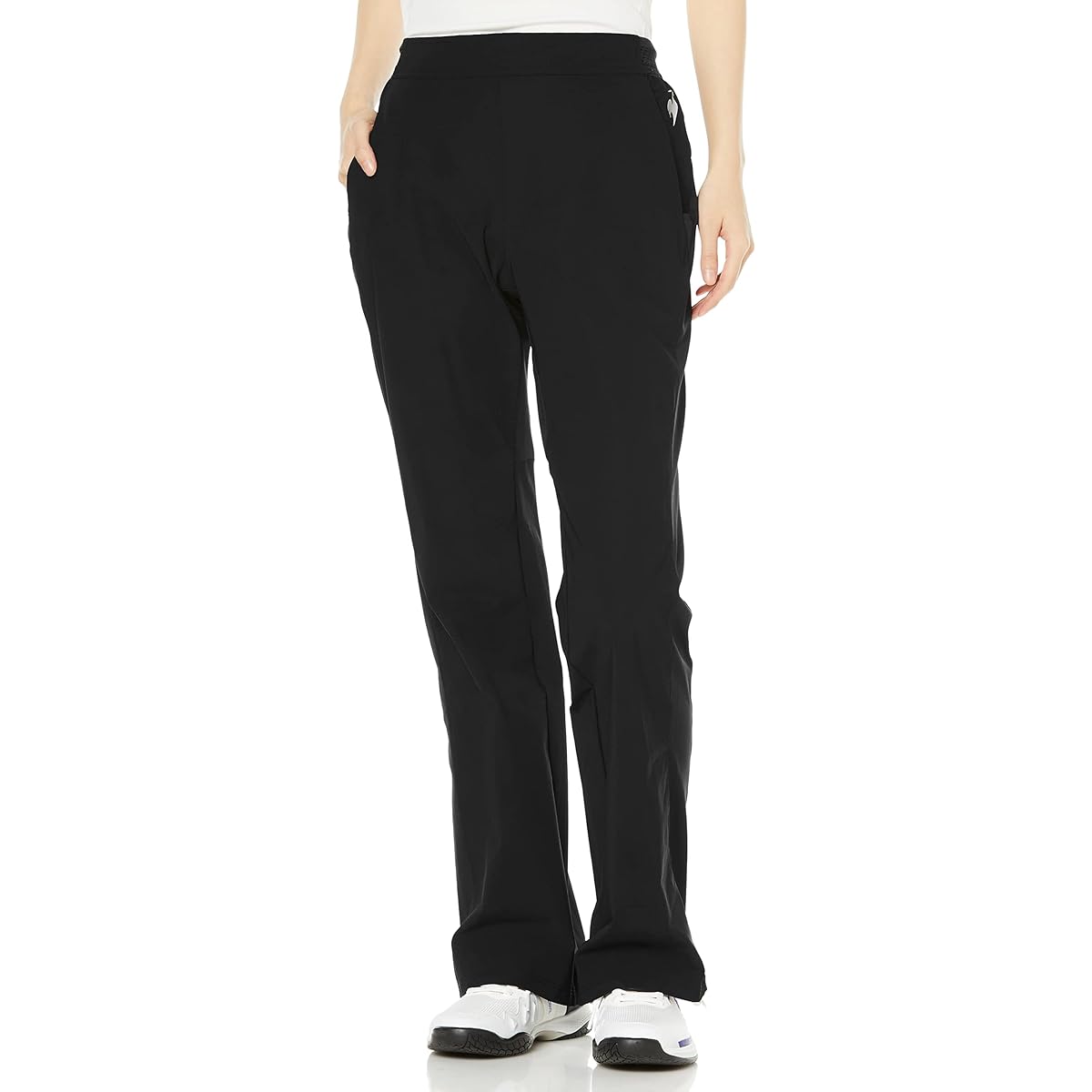 [Le Coq Sportif] Long Pants (Flare) for Tennis, Practice, Movement, Sweat Absorbent, Quick Drying, Stretch, Cool to the Touch, Women's
