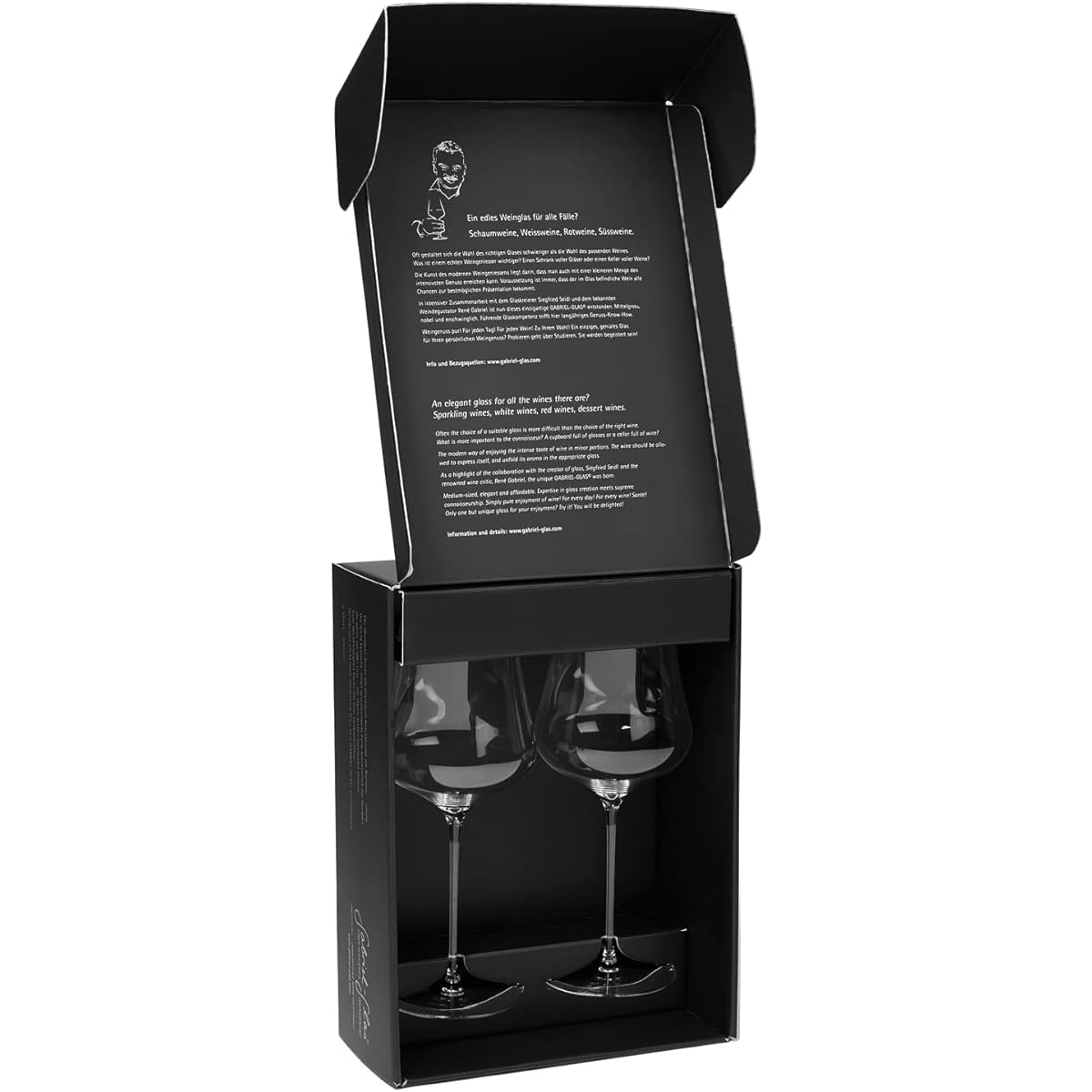 Gabriel Glas Gabriel Glass Machine Made Set of 2 from Austria