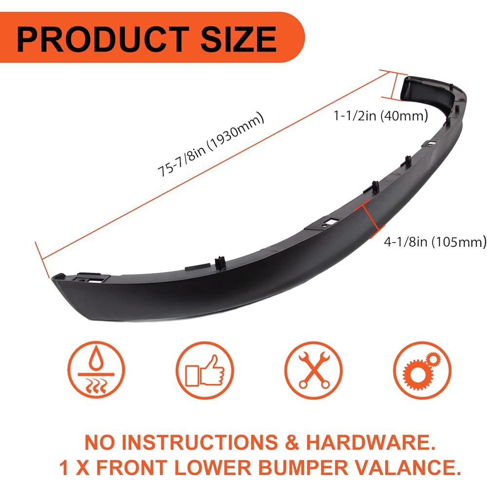 ECOTRIC Bumper Bang Balance Aer Devil Dum DODGE 2002-2008 RAM 1500 & 2003-2009 RAM 2500 3500 3500 CH1090125 55077337AB 5077337AD Replacement