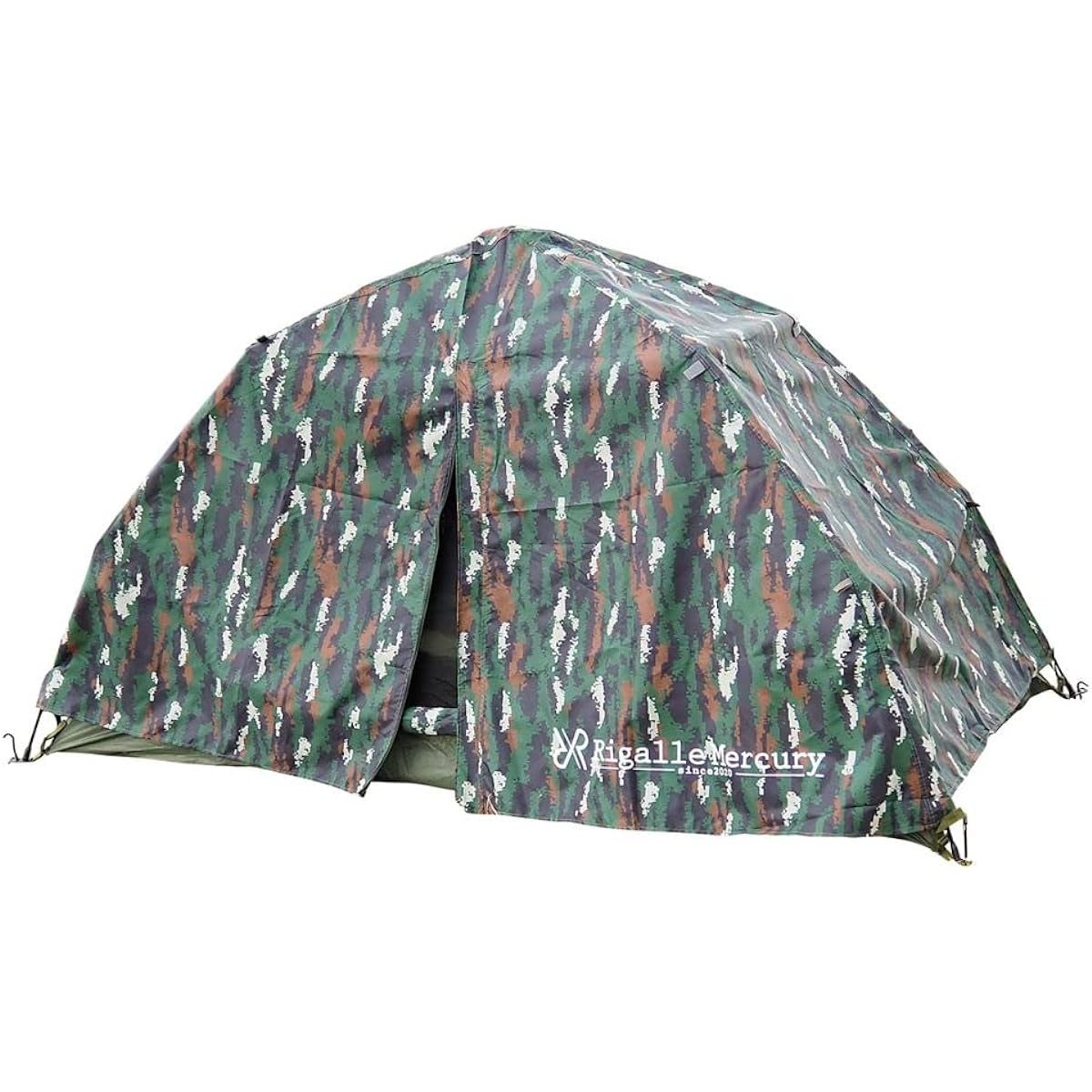 Rigalle Mercury Unique Tent That Doesn't Cover You Tiger Tent One-Touch Tent Width 200cm x Depth 100cm x Height 100cm [Tiger Camouflage Pattern]