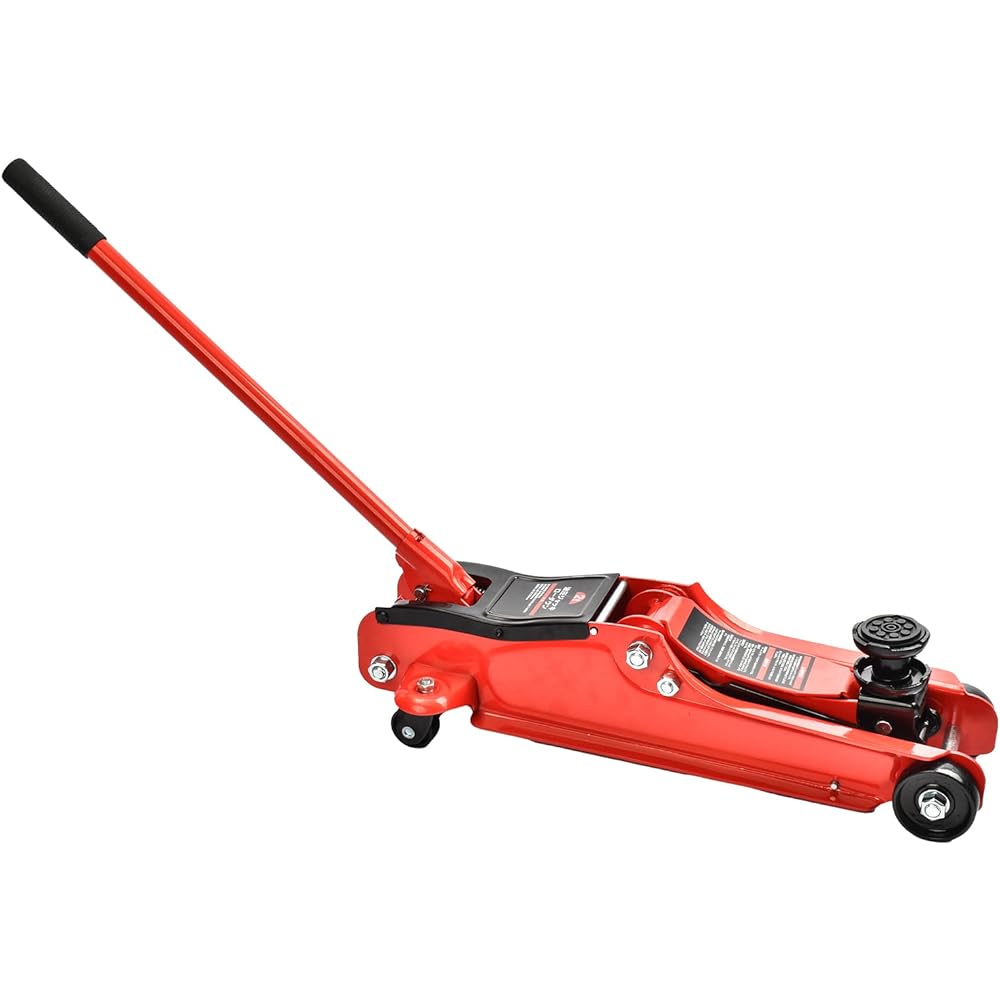 Alice in the Land of Miscellaneous Goods Garage Jack Hydraulic Floor Jack Car Jack Up 2t Tool Low Floor Tire Change Hydraulic Jack Oil Repair (Red 1)