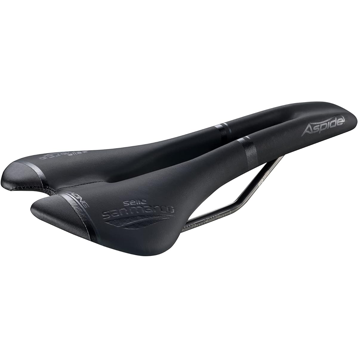 SELLE SAN MARCO Bicycle Saddle Aspide Racing Narrow Black/Size NARROW S2 – W 132 x L 277 mm/ASPIDE Open-Fit Racing Narrow 901LN401