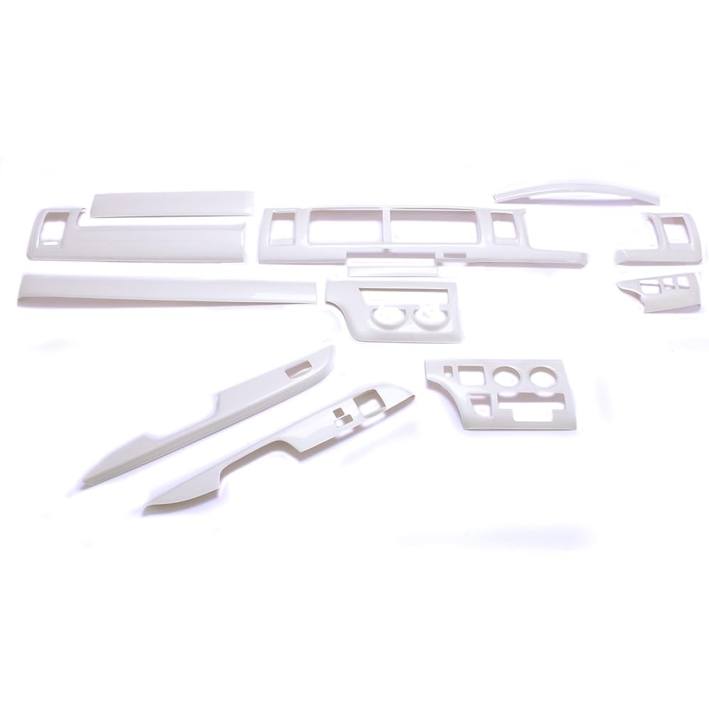 LANBO Original Interior Panel 15 Piece Set Toyota Hiace Regius Ace 200 Series Wide Car Type 1 Type 2 Type 3 White Pearl Crystal Shine 070 Dress Up Custom Parts LPH200W-070-15
