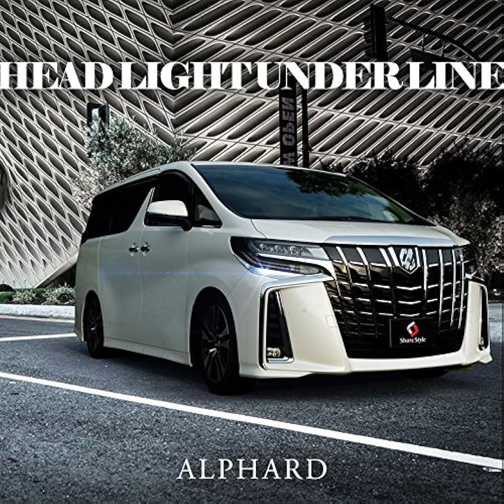 [Share Style] Alphard 30 Series Late Aerobody Front Bumper Headlight Underline 4P [K]