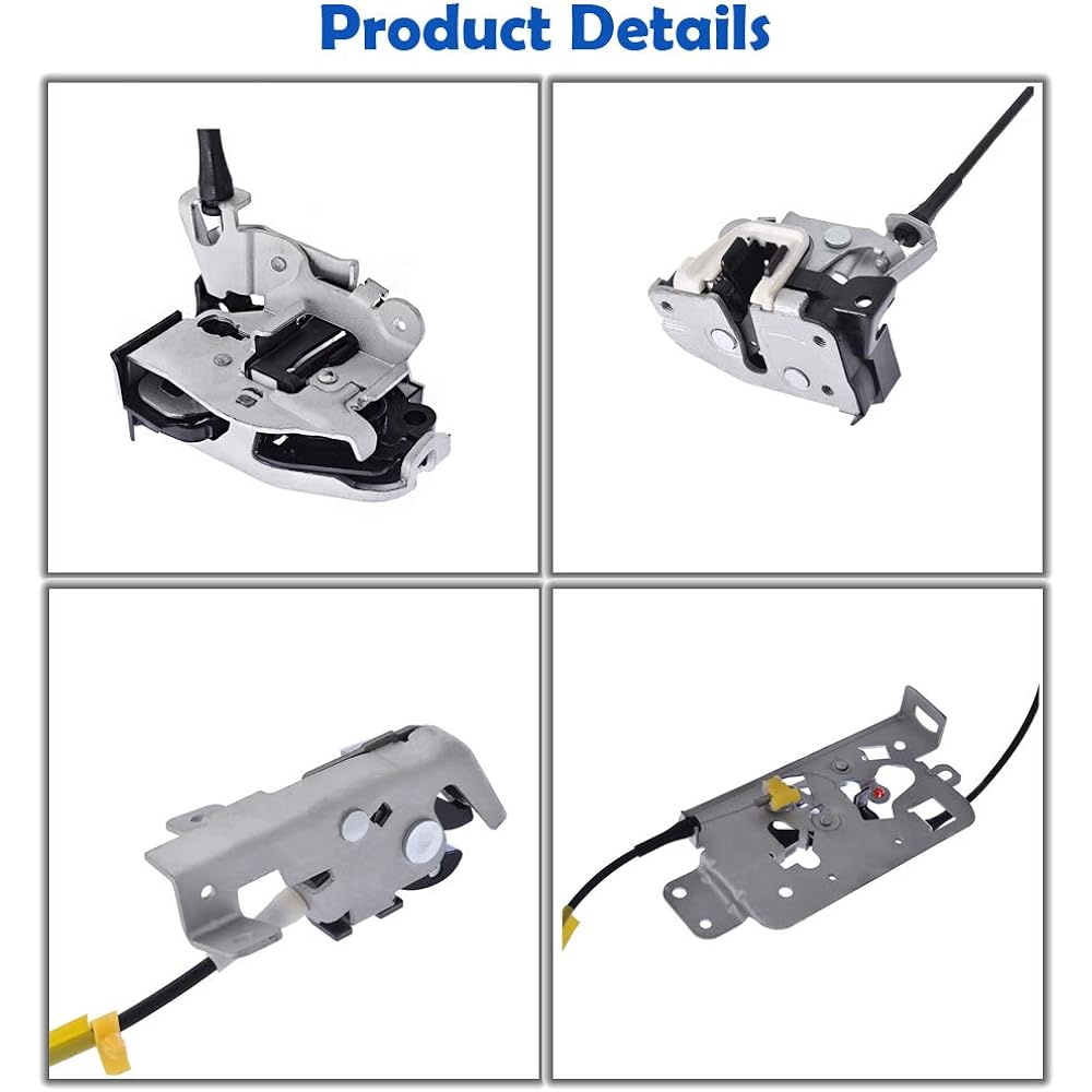 LH Rear left driver's seat side and lower door lock latch actuator and cable assembly 6L3Z18264A01B 8L3Z18264A01B 2004-2008 For Ford F-150