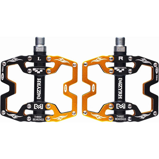 [HAMMARS] Aluminum pedals, left and right set, 3 built-in bearings, chromoly pedal shaft, road bike, MTB, mountain bike, cross bike, mama's bike, light car, city bike, unicycle, BMX, folding, small wheel car, minivelo
