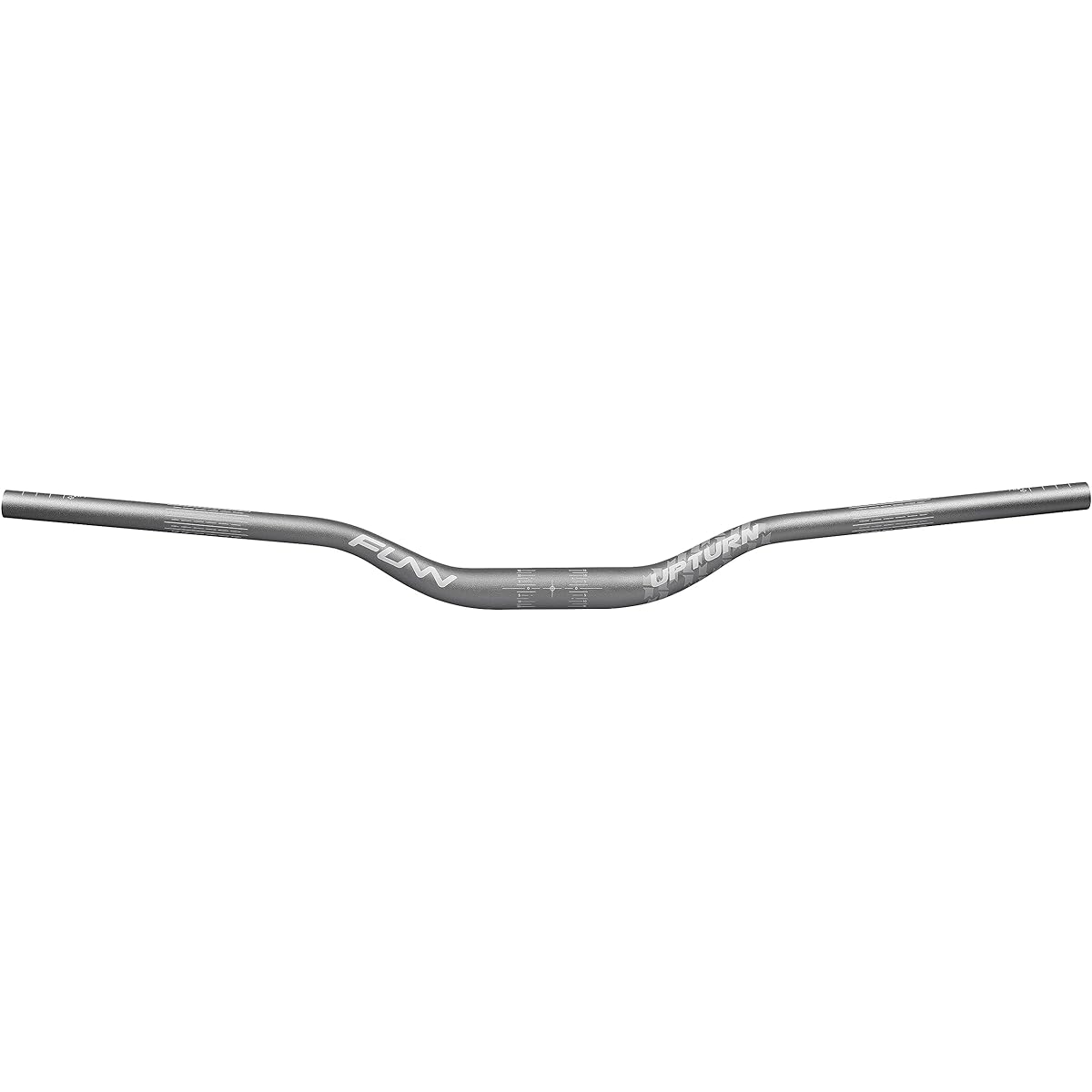 Funn Upturn High Rise Mountain Bike Handlebar - Includes 31.8mm bar clamp and 785mm width. Durable and lightweight alloy riser bicycle handlebar for MTB and BMX bikes, 55mm rise, gray MTB handlebar