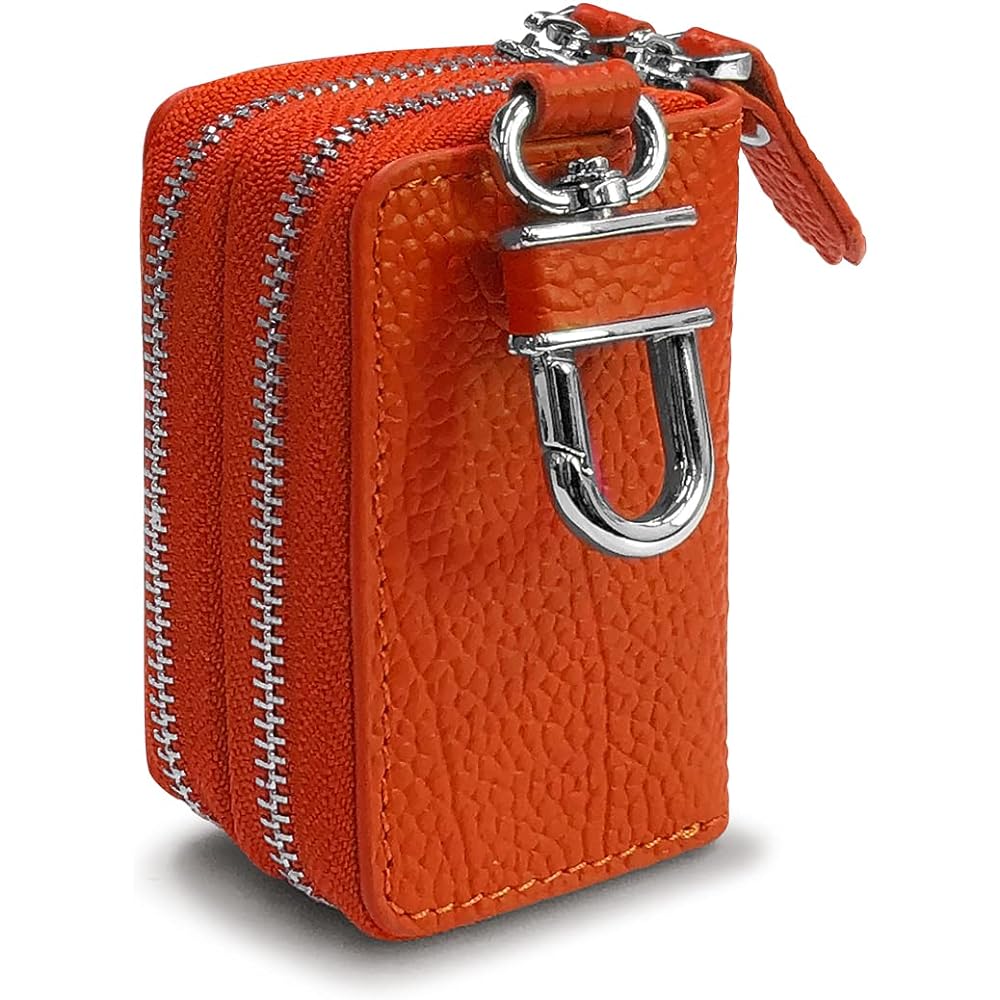 [AWESOME] Smart key case double zipper type Orange ASK-W001