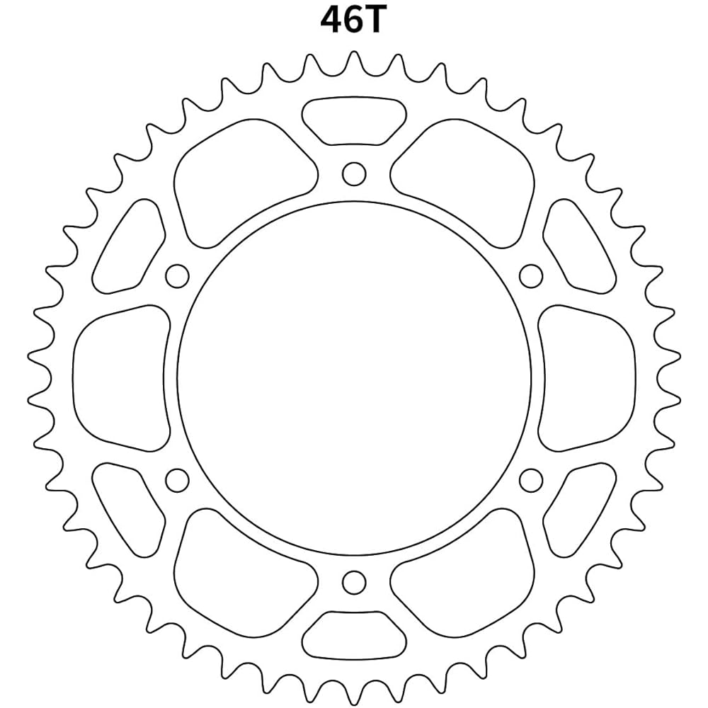 DRC (DRC) DURA Rear Sprocket 520-46T YZ YZF D34-52-046