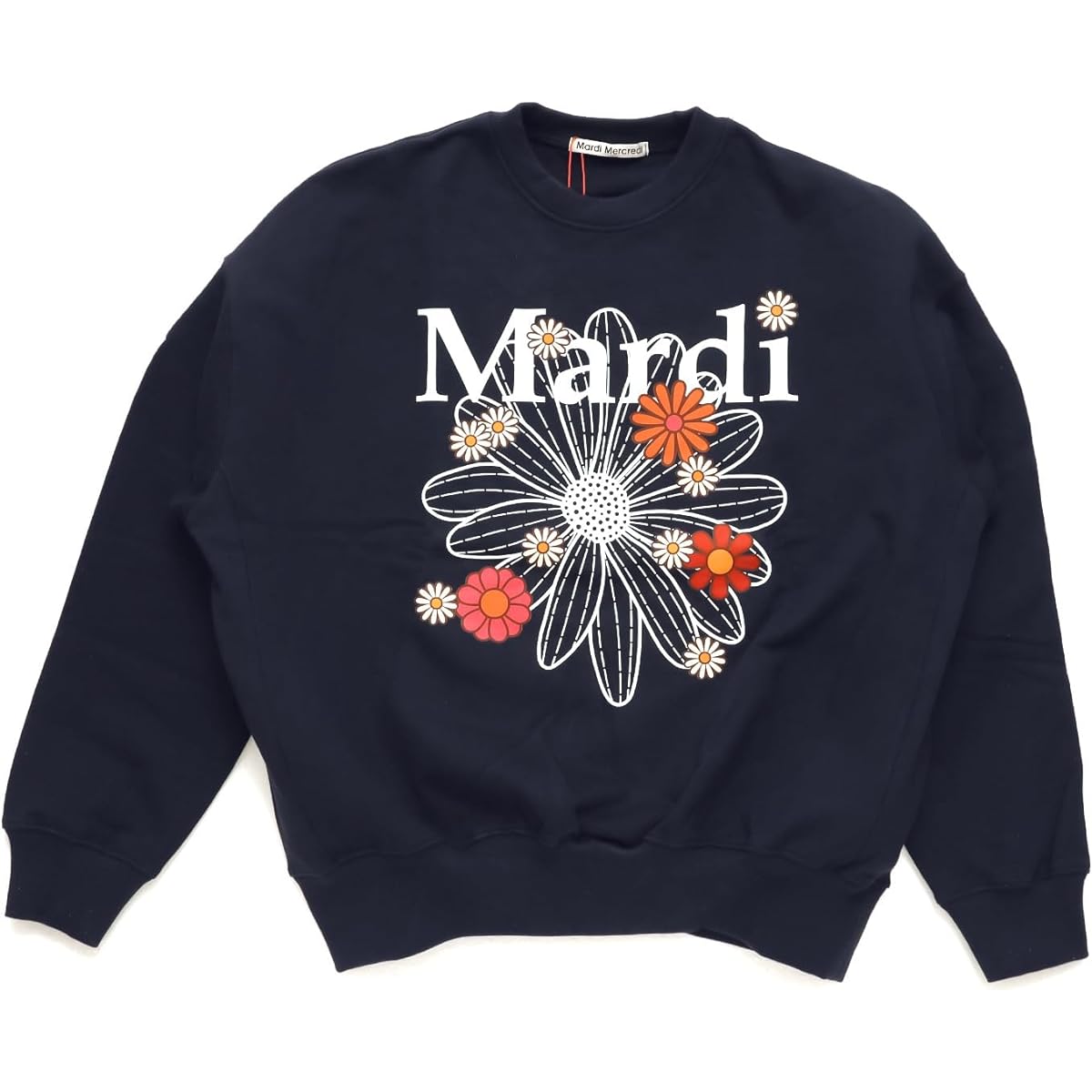 [Korean sticker bonus included] Mardi Mercredi Sweatshirt Mardi Mercredi FLOWER MARDI BLOSSOM Flower Sweatshirt [Parallel Import]