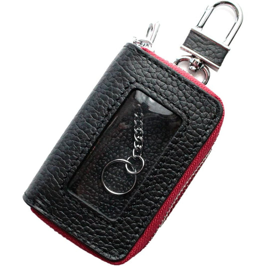 [AWESOME/Other] Smart key case with double-sided clear window Double zipper type black x red ASK-2cmw016