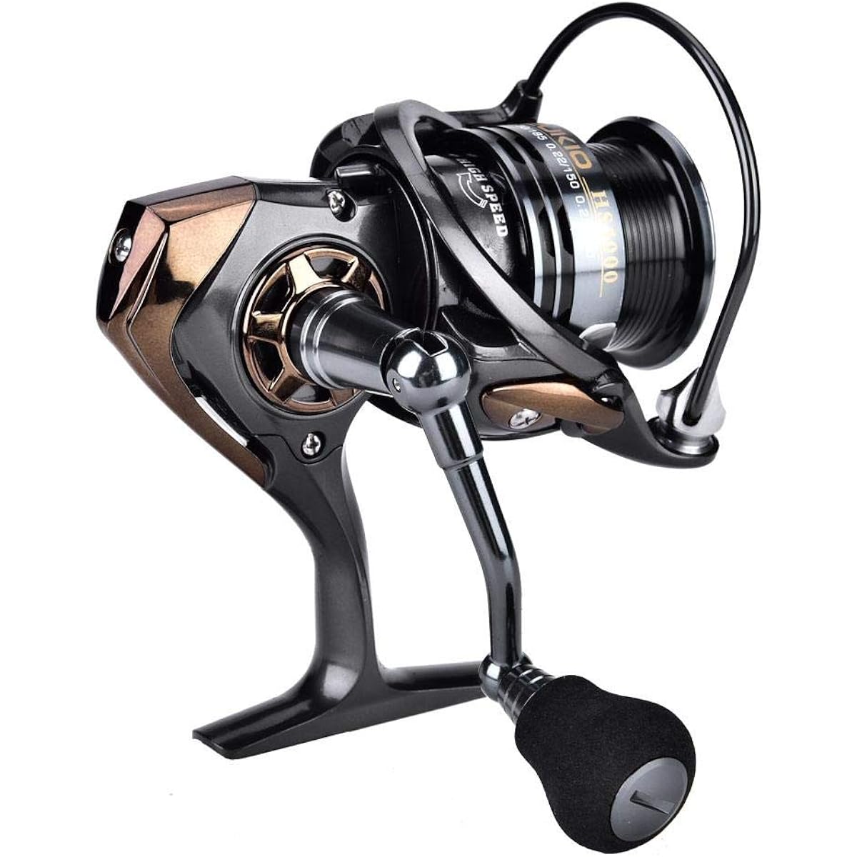 Fishing Tackle DEUKIO High Speed Sea Fishing Reel 7.1:1 Match Spool Spinning Reel for Quick Casting