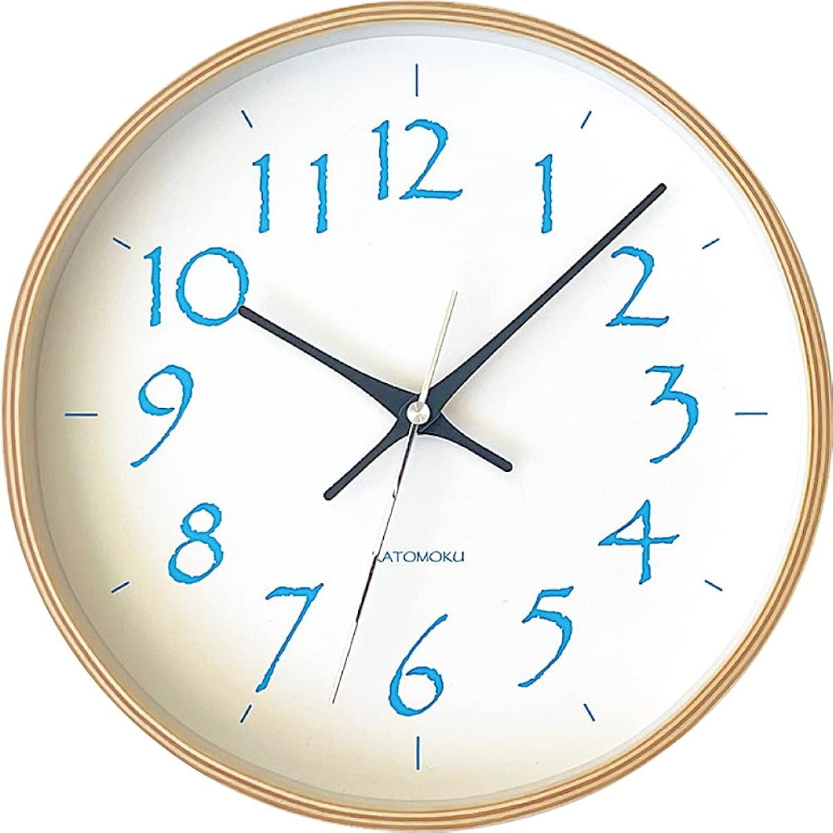 KATOMOKU plywood wall clock 20 sweep (continuous second hand) km-119LB φ252mm