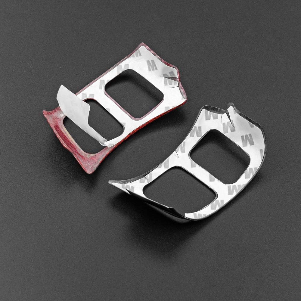 AirSpeed Curse Tairing Wheel Button Frame Sticker Carbon Fiber Interior Trim Lexus NX IS RC Accessories (Black)