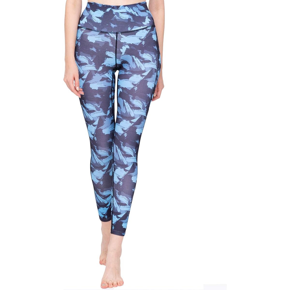 [Laviwell] Body Shape Correction UV Protection Sports Leggings Yoga Pants Beautiful Legs Beautiful Butt Yoga Wear Bottoms Quarter Length Pattern