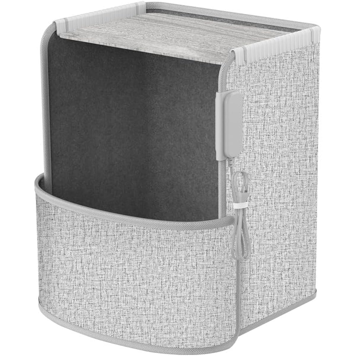 LaFuture Panel Heater with Far Infrared Desk, Desk Heater, Foot Heating, 4 Hour Timer & Automatic Turn Off Safety Design (Fabric Gray)