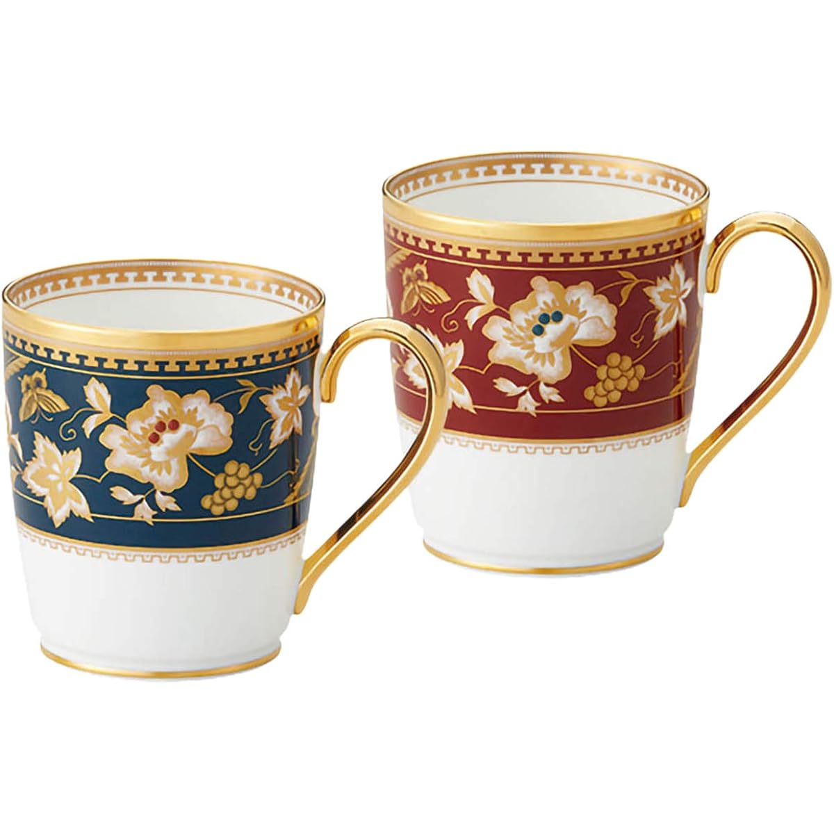 Noritake Mug (changeable color pair set) 285cc Sublime 2 pieces Iron navy blue/Shrimp tea Bone China P59880/4403-12