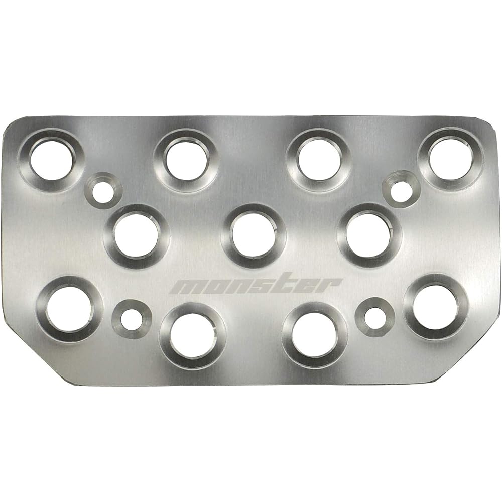 MONSTER SPORT Sports Driving Pedal Cover Clear Anodized Jimny [JB64W] / Jimny Sierra [JB74W] For AT Vehicles [JB64 AT] 849505-5500M