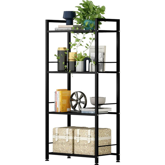 Fainyearn Steel Rack Stovetop Rack Kitchen Rack Storage Rack Bookshelf Kitchen Organizer Shelf Shelf Metal Rack 4 Tiers Width 43.5cm x Depth 30cm x Height 109.5cm