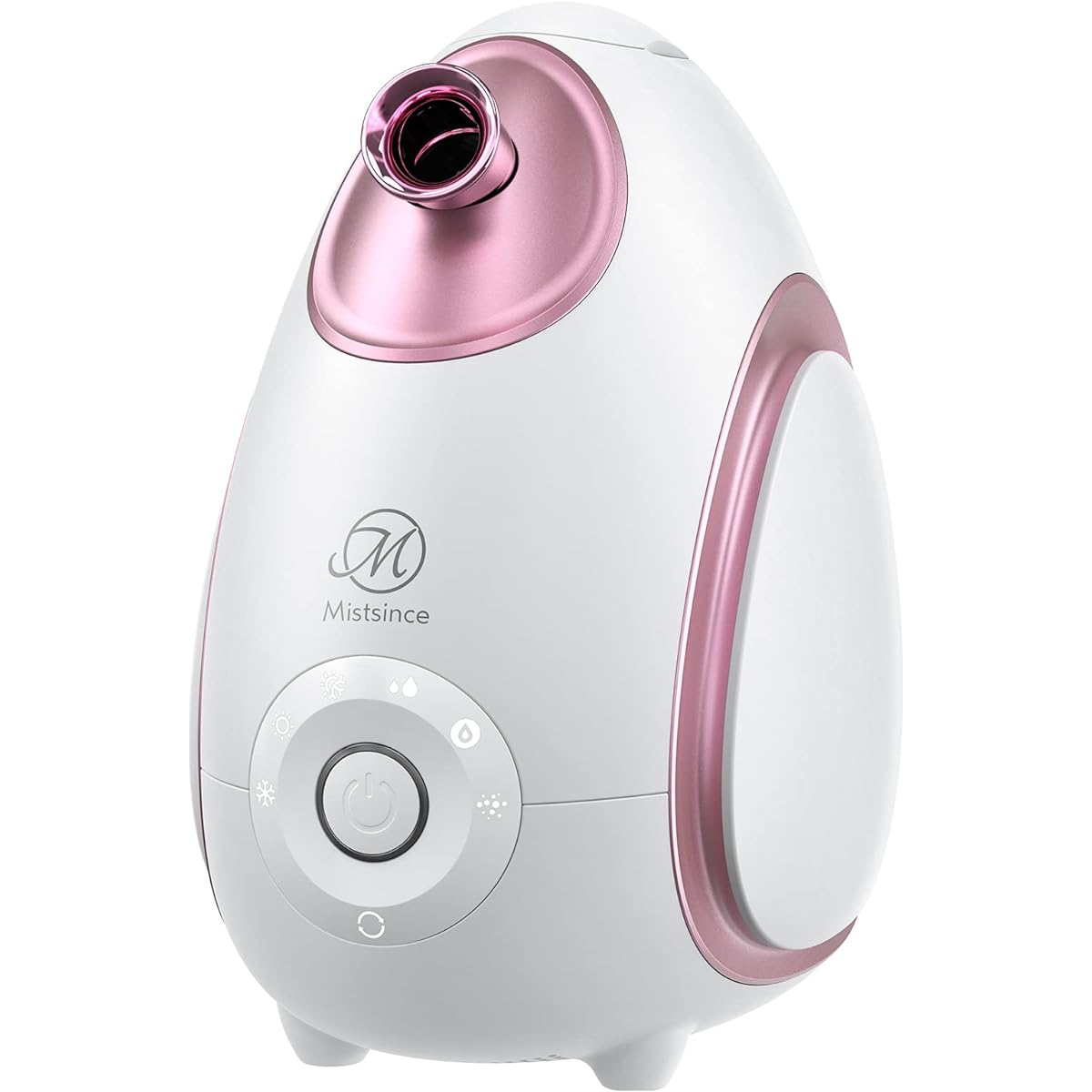 Steamer Facial Device Steamer Hot/Cold Face Steamer Aroma Compatible Dry Prevention Angle Adjustable Face Hair Moisturizing Warm Steam Mist Beauty Appliance Esthetics Tabletop