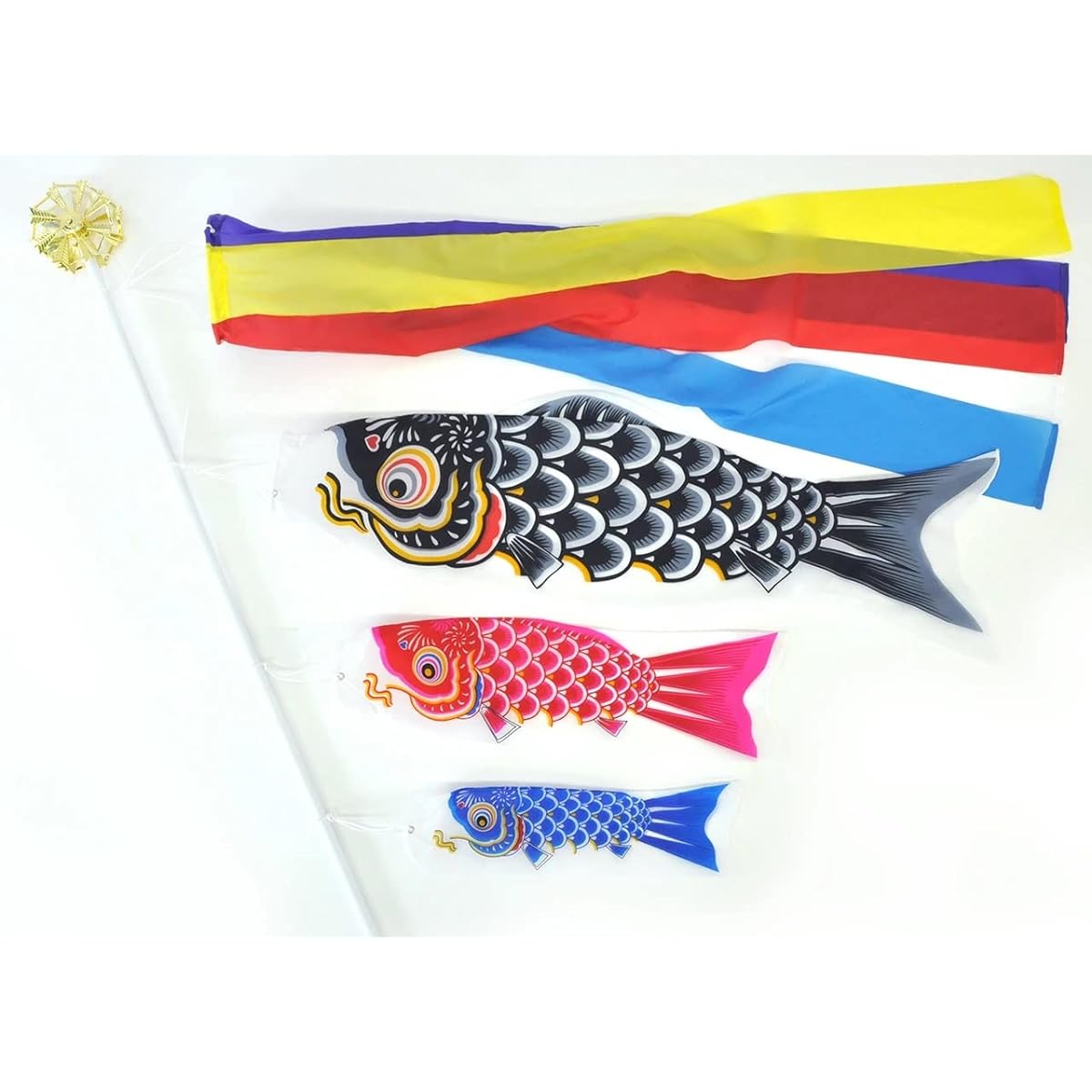 Hidemitsu Doll Studio Indoor Mini Carp Streamer Streamer Carp 3 Colors Yuzen Dye Firmly Boxed Set C1341