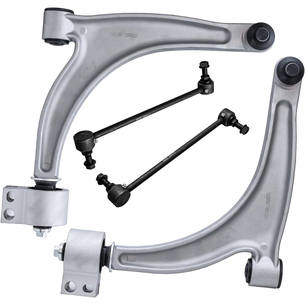 Detroit car axis -Front driver & passenger seat lower control arm & ball joint assembly + Front swaver link -conforms only to models other than turbo. 11.8 inches from the center to the center.