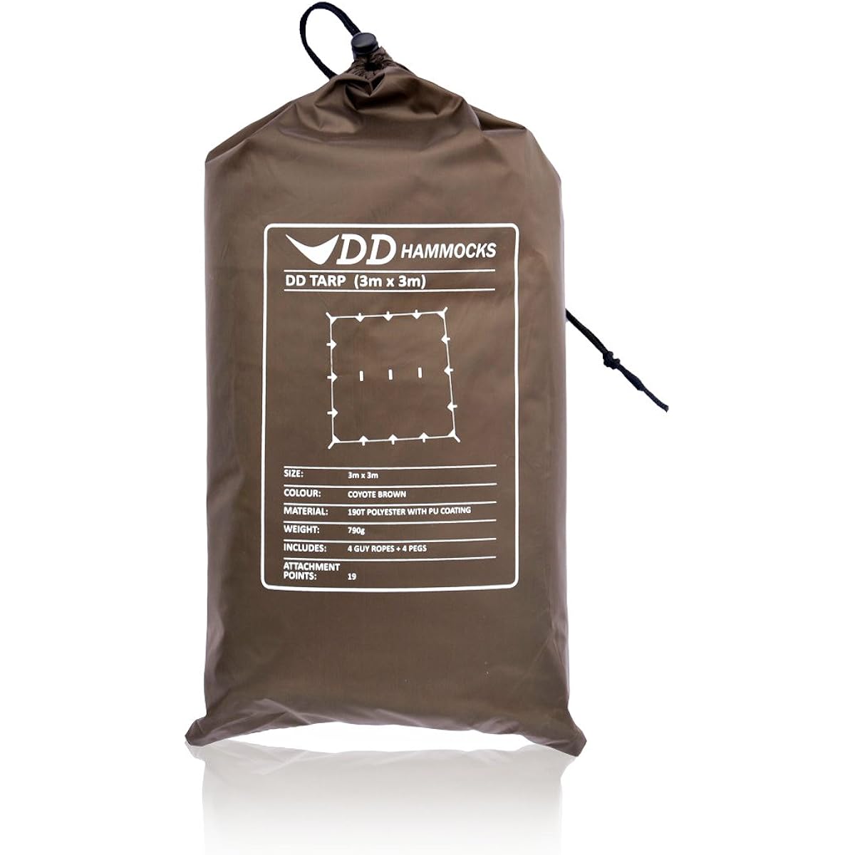 DD Hammocks DD Tarp 3×3 (Coyote Brown)
