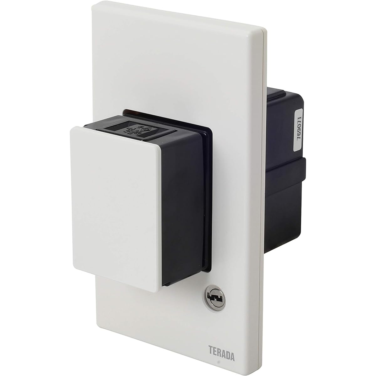 TERADA Wall Push Outlet White Ungrounded/With Key UCW101W
