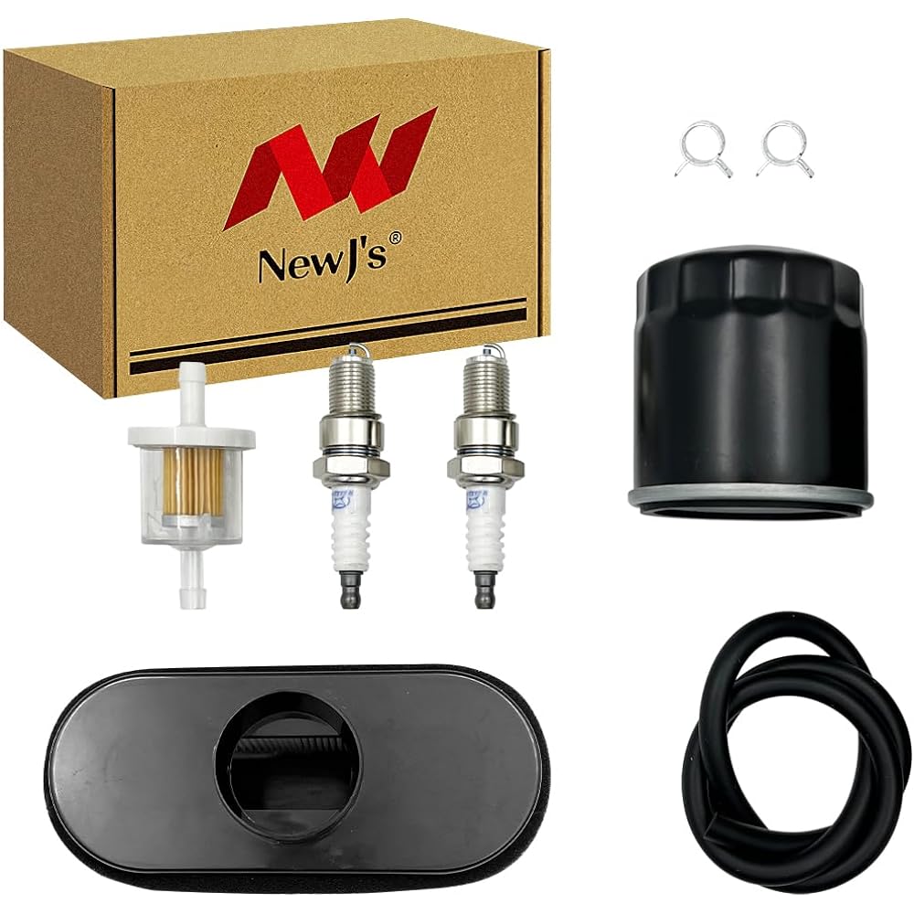 NewJ's 11013-7047 Air Filter 49065-7007 Oil Filter Tune Up Kit for Kawasaki FR651V FR691V FS481V FS541V FR730V FS600V FS651V FS691V FS730V 4 Stroke Engine Lawn Mower