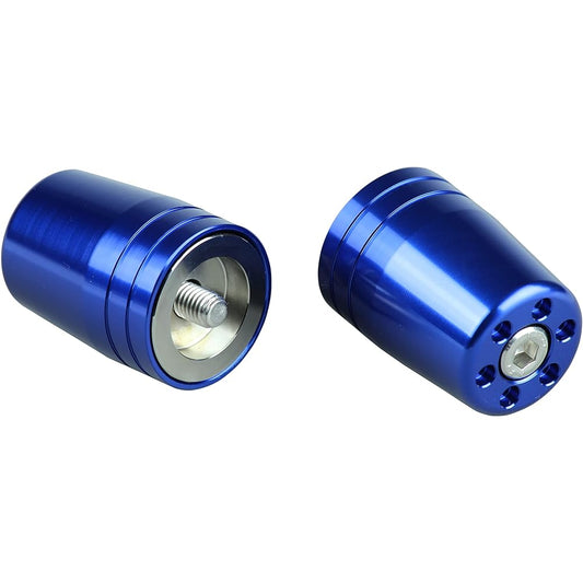 POSH Handlebar End Ultra Heavy Bar End Kawasaki Genuine Handle for M8 NINJA250 | Z900RS | ZRX1200DAEG etc. Blue 031579-01 Bar End Cap