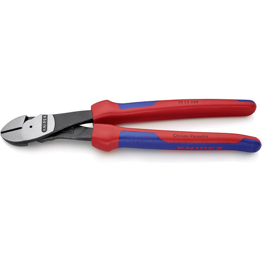 KNIPEX 7422-250 Strong oblique nippers (bent type)