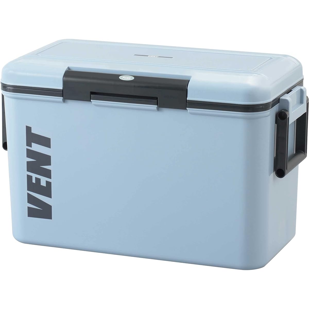 Sanka Bansereno Cooler box that can be opened and closed with one push, Ash Blue (Matte) 36L, Easy to clean with removable lid, Made in Japan, Fishing Cooler, Fishing, Camping (Width 59 x Depth 29.4 x Height 37.2 cm) SVES-#38BL