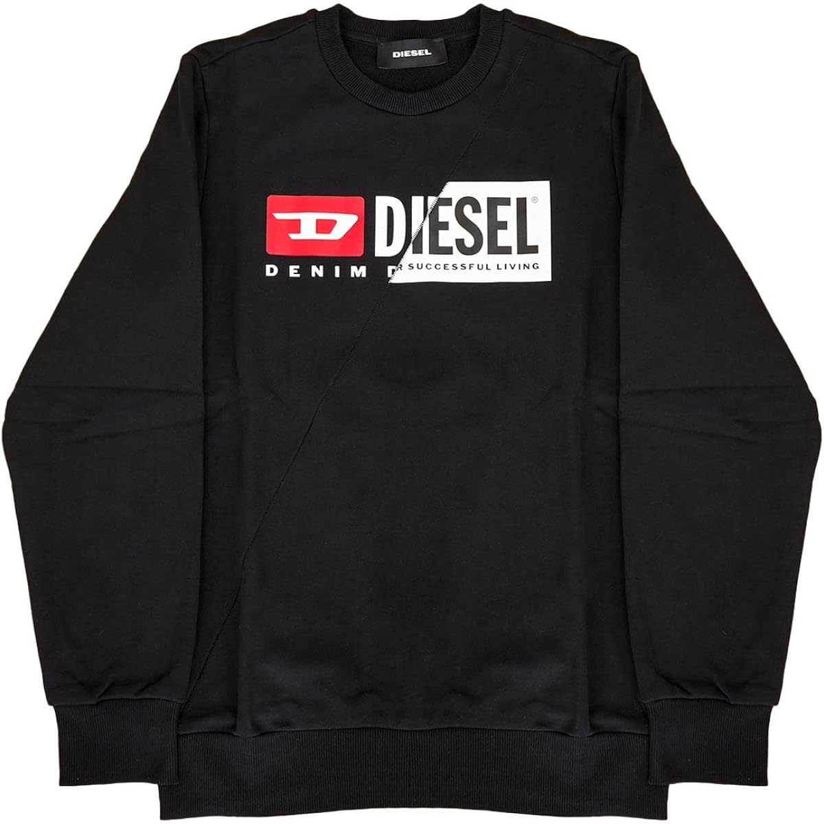 [Diesel] Sweatshirt A00349 0IAJH S-GIRK-CUTY Men's 900 BLACK Black