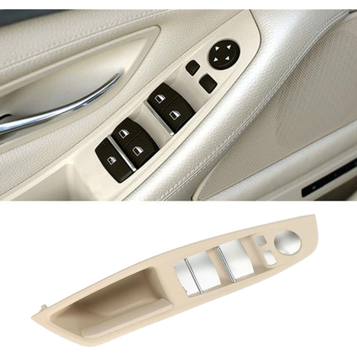 BMW 5 Series Window Switch Panel Trim Grab Cover Armreste (Driving seat side) Front left door bracket (suitable: 520 525 528 530 535 2010-2016) Armest-BMW