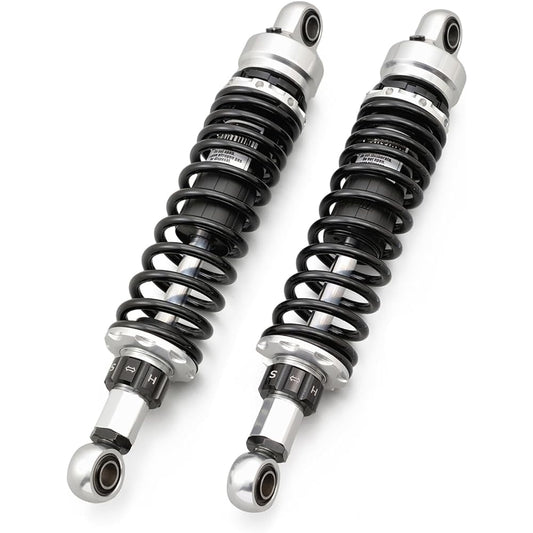 Daytona Motorcycle Rear Suspension for GB350/S(21-22) Lowdown -15~-30mm compared to stock, 20 levels of damping adjustment, Improved ride comfort, Adjustable lowdown rear shock, Silver body, 97903