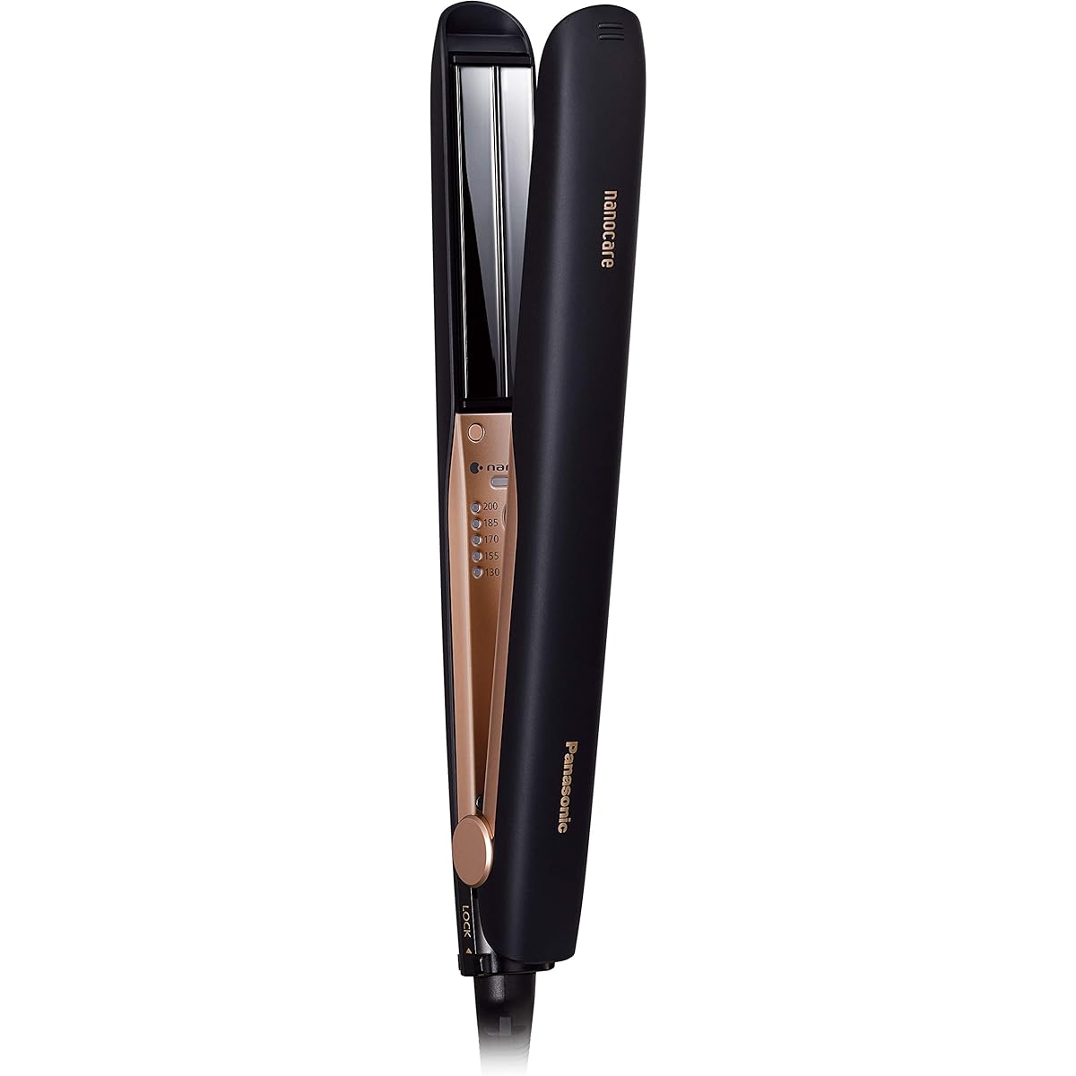 Panasonic hair iron for straight nanocare overseas compatible black EH-HS0E-K