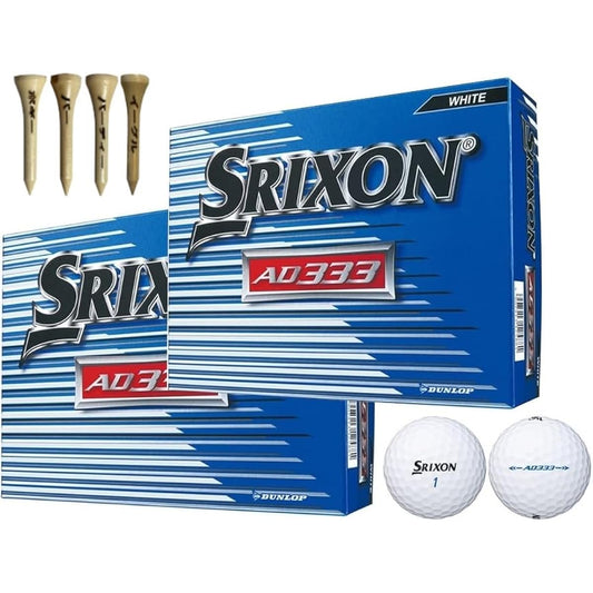 DUNLOP Golf Ball SRIXON AD333 2018 Model (White_2 Dozen)
