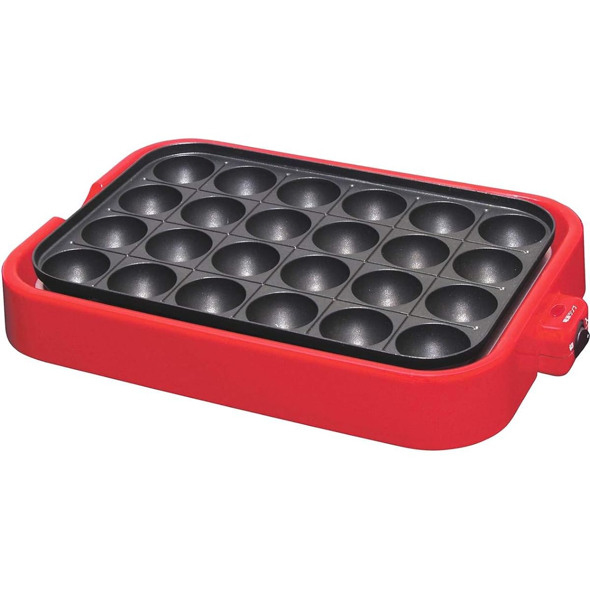 [Yamazen] Takoyaki Maker 24 Holes Removable Plate Type Red YOA-240®